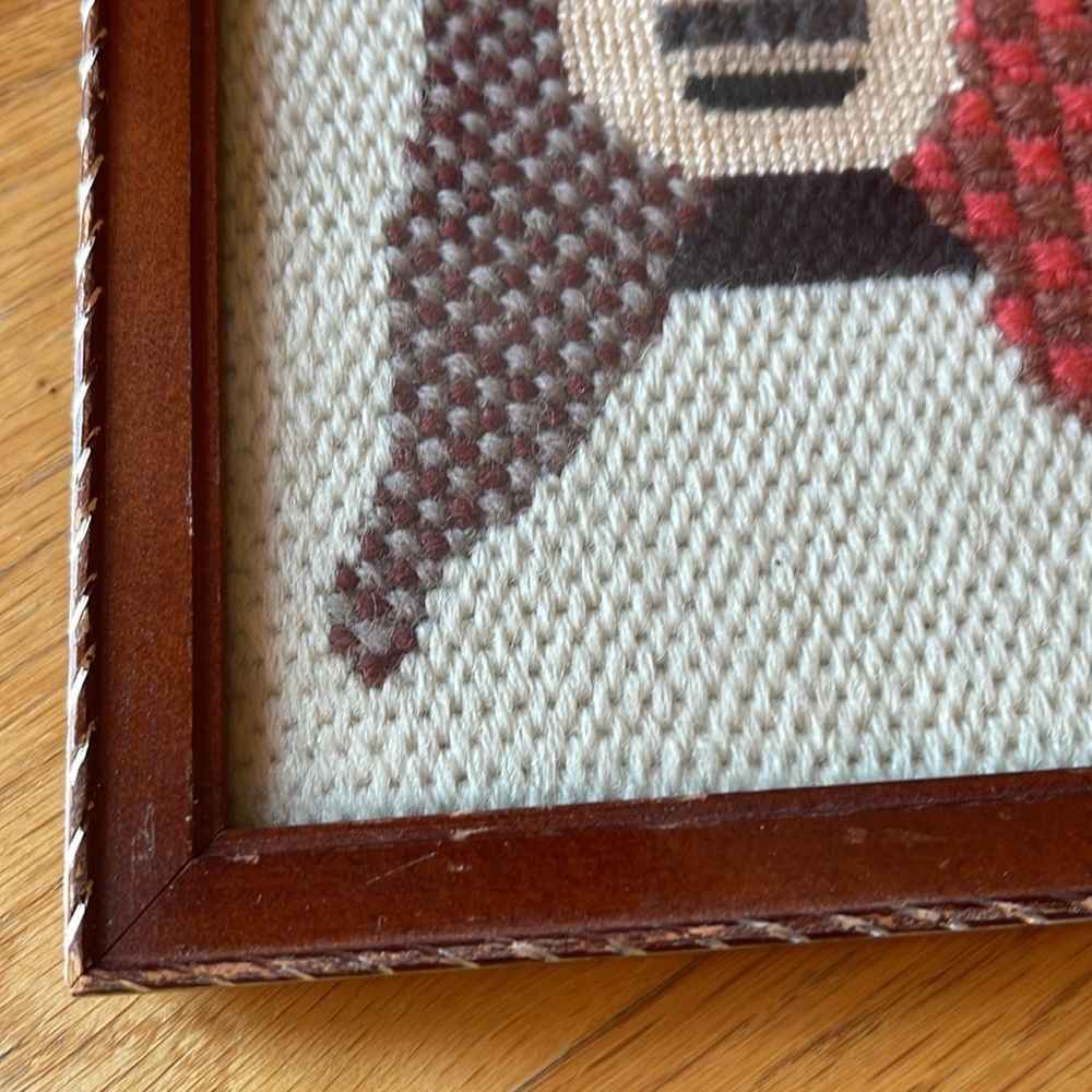 Vintage embroidery bull picture - Picture 4 of 8